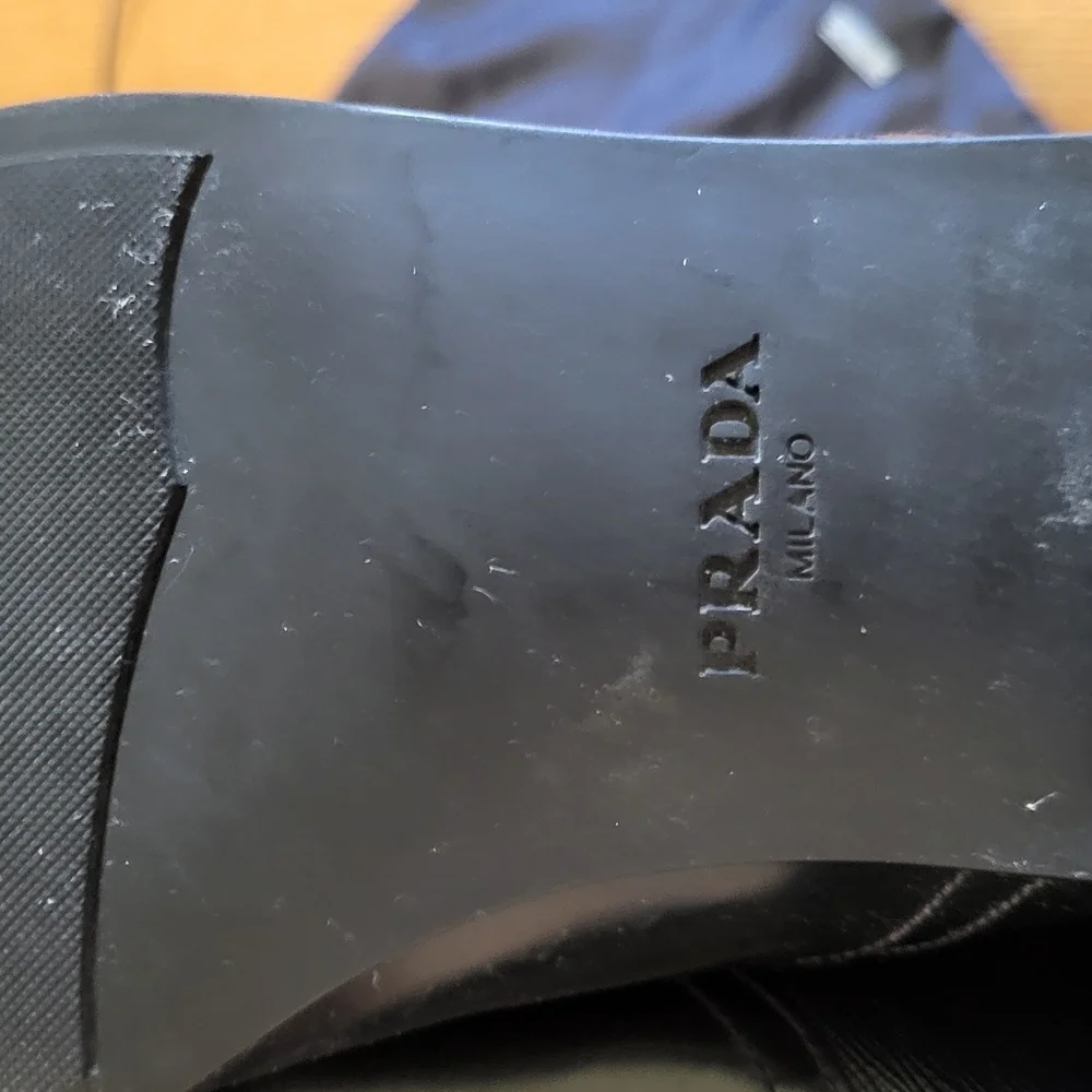 Prada Men's Black Leather Shoes